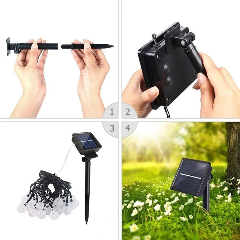 Garden Solar Lights 50 LED 24ft 8 Modes