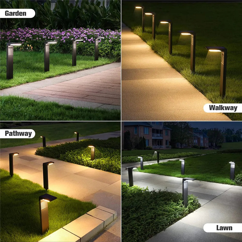 Premium Solar Lawn Lights Waterproof LED light for Yard Pathway Landscape Bollard Solar Power Lighting
