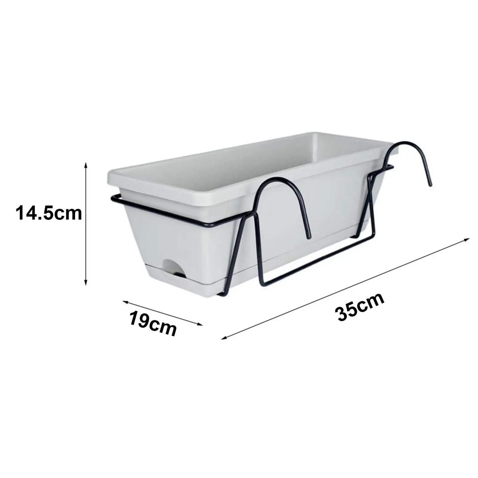 Hanging Planter for Balcony Railing - Garden and Outdoor