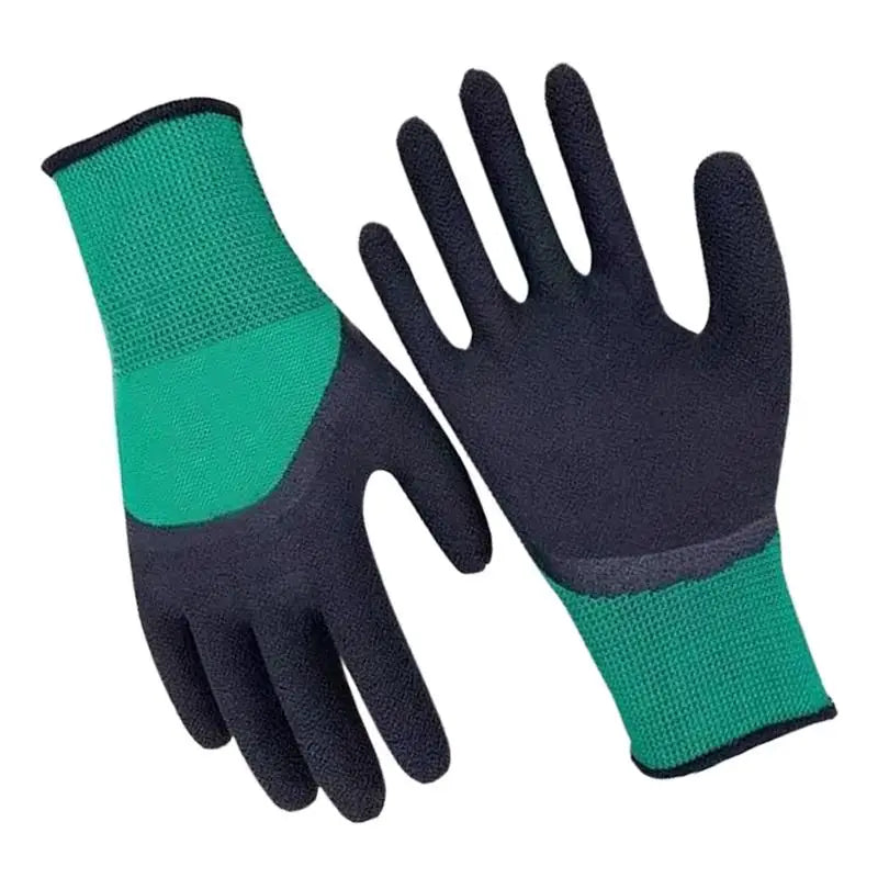 1Pair Gardening Gloves Latex Waterproof