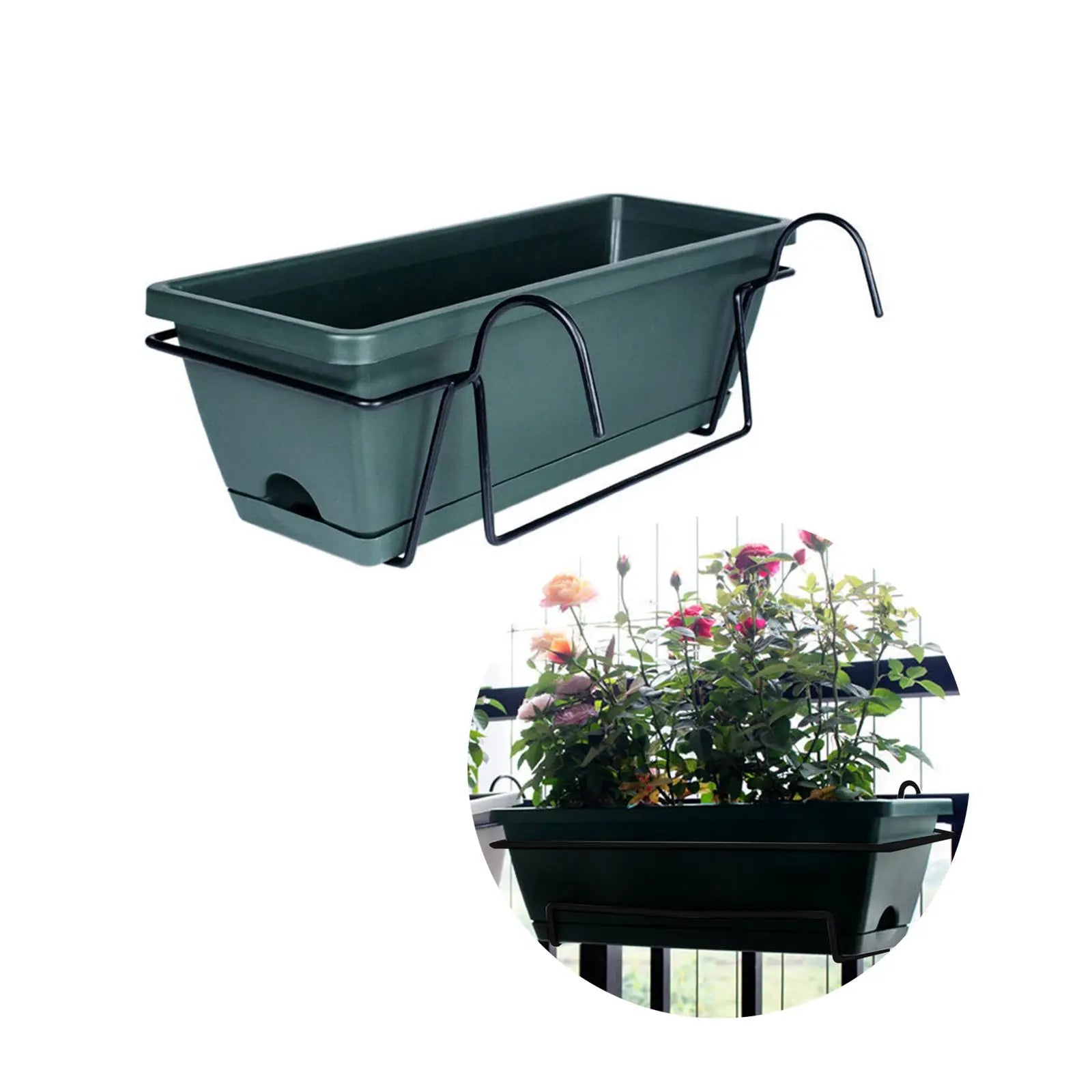 Hanging Planter for Balcony Railing - Garden and Outdoor