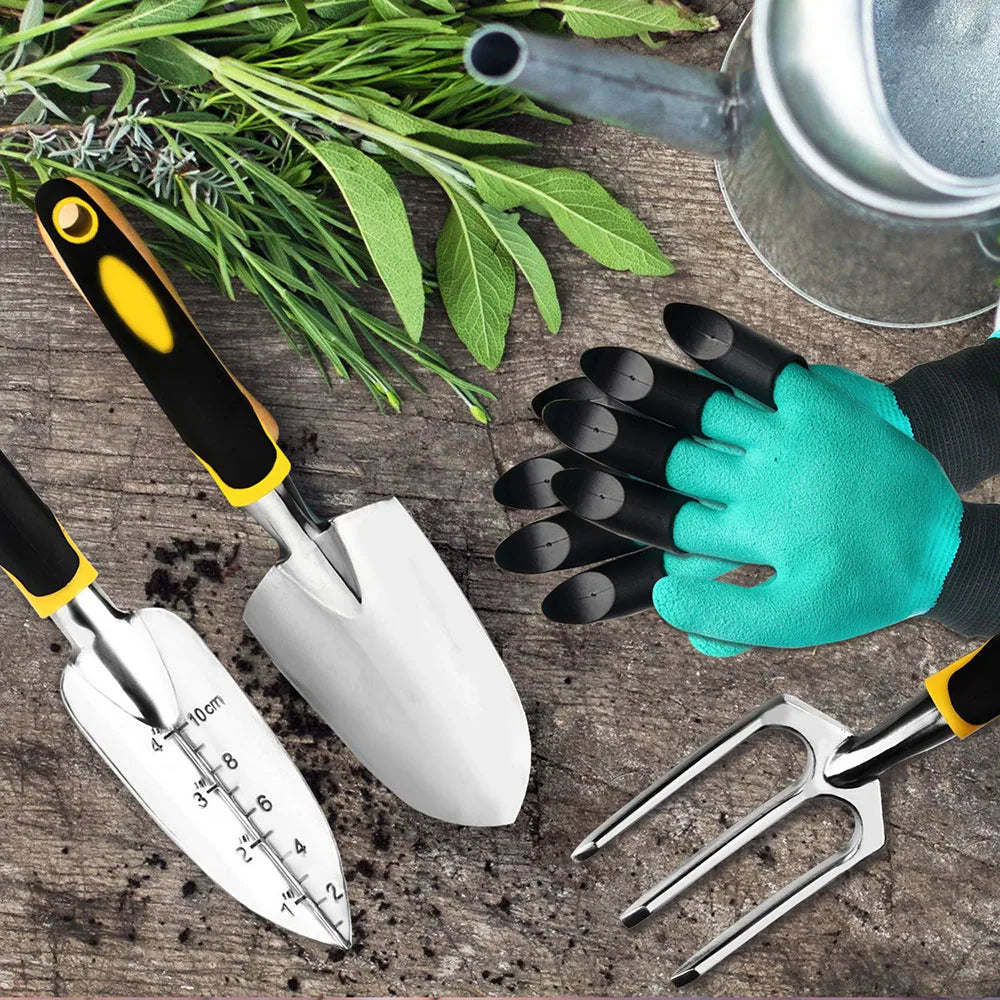 Garden Tool Set 4 Pack With Trowel - Planting Gardening Tools