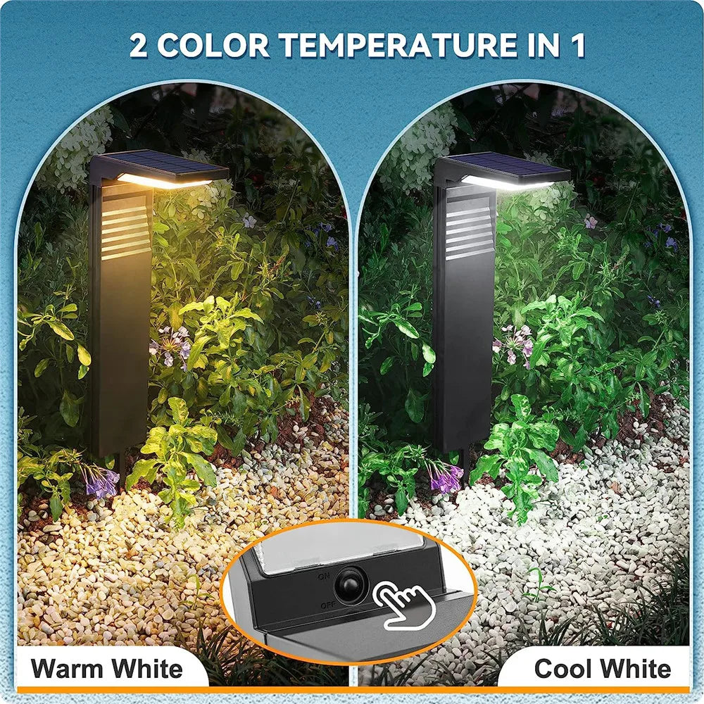Premium Solar Lawn Lights Waterproof LED light for Yard Pathway Landscape Bollard Solar Power Lighting