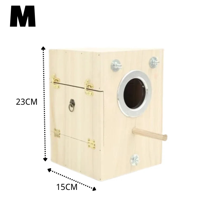 Wooden Bird House/Nest - Birds and Animals