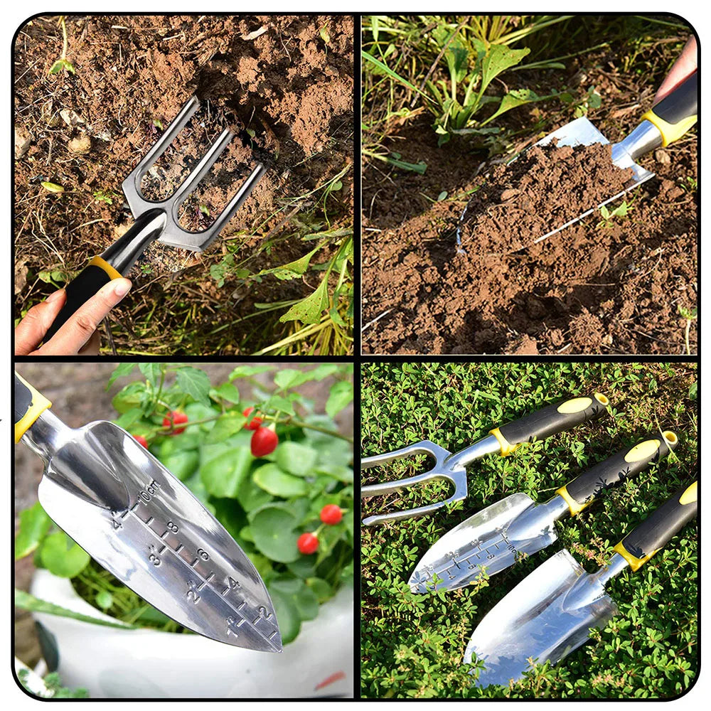 Garden Tool Set 4 Pack With Trowel - Planting Gardening Tools