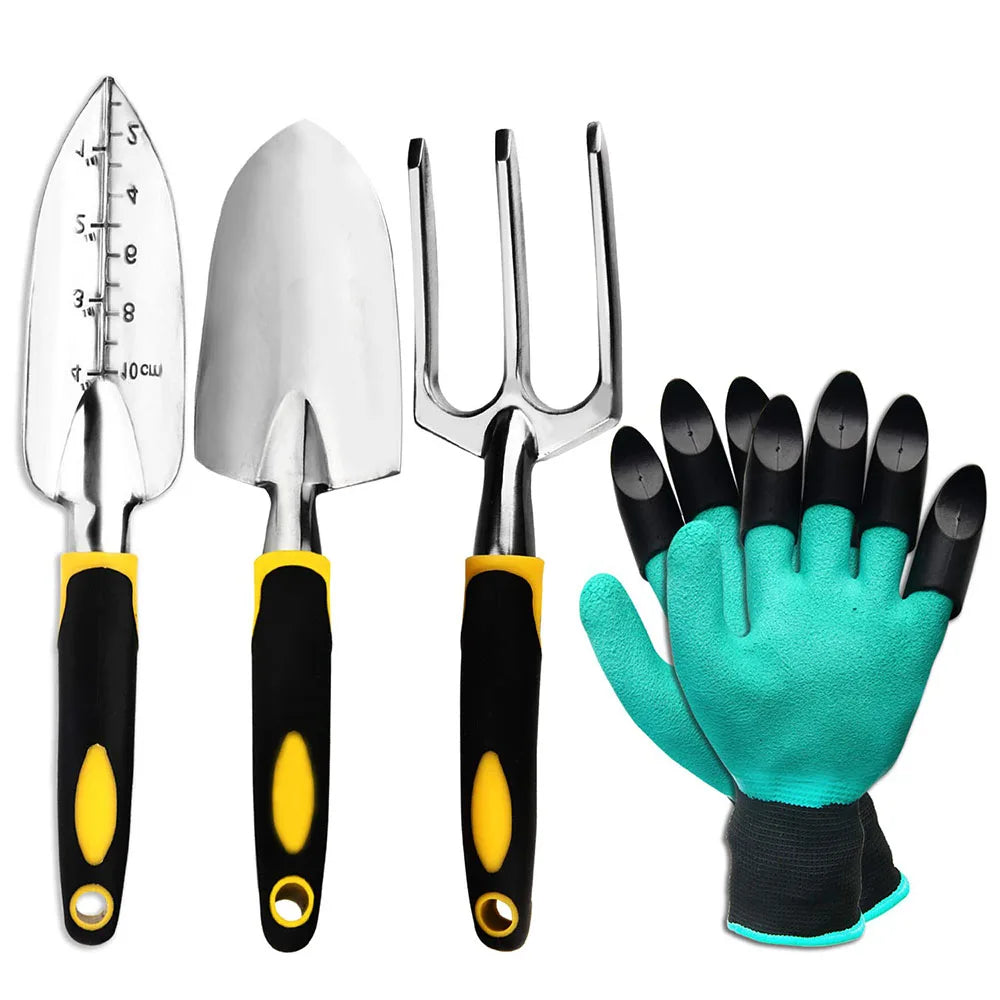 Garden Tool Set 4 Pack With Trowel - Planting Gardening Tools
