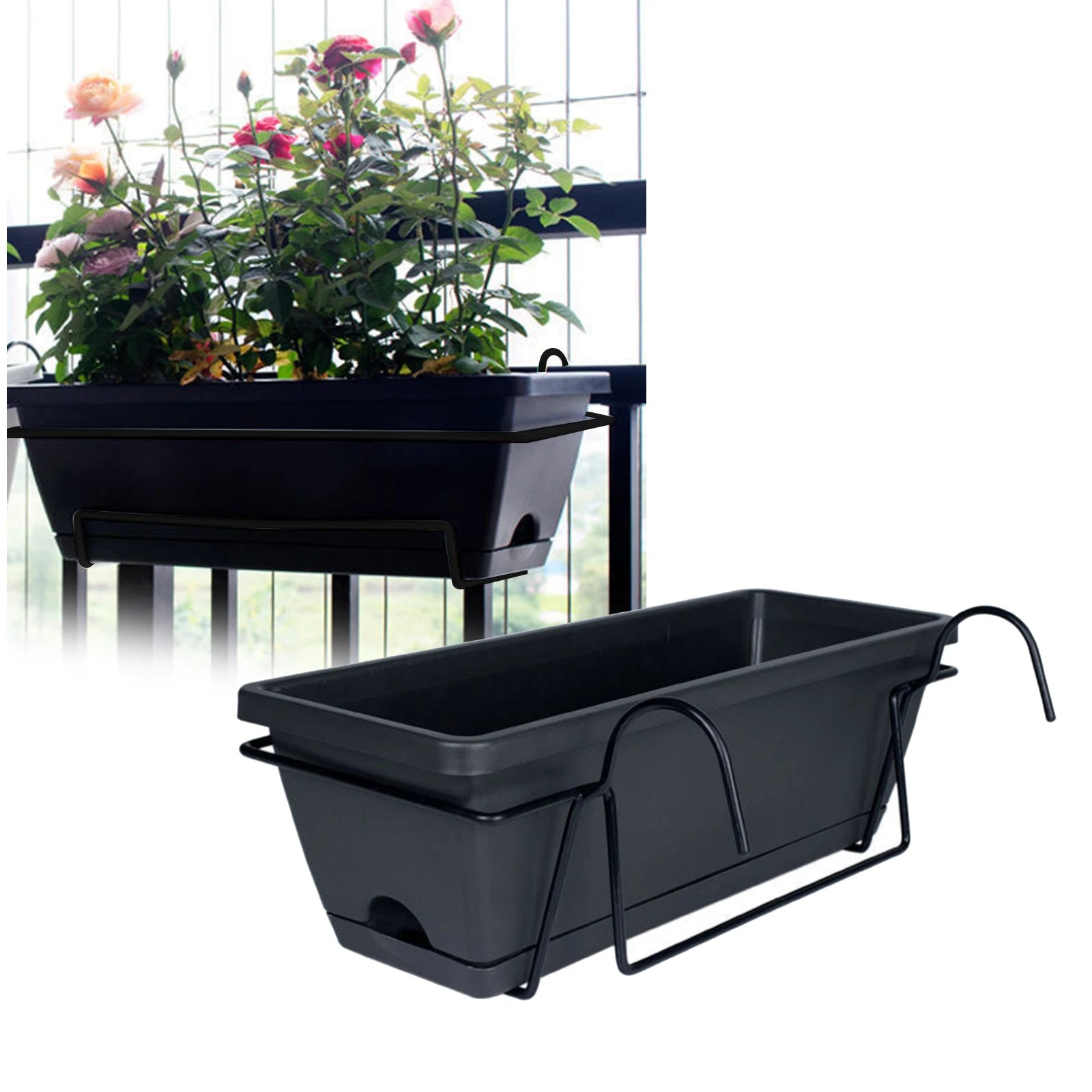 Hanging Planter for Balcony Railing - Garden and Outdoor