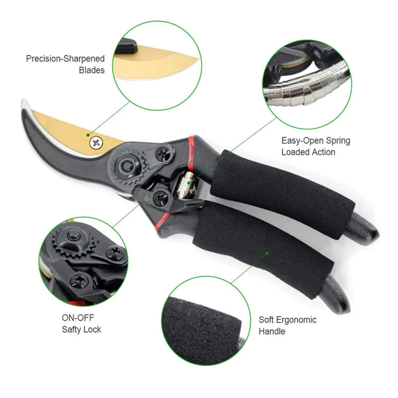 Premium Garden Pruning Shears - Planting Gardening Tools