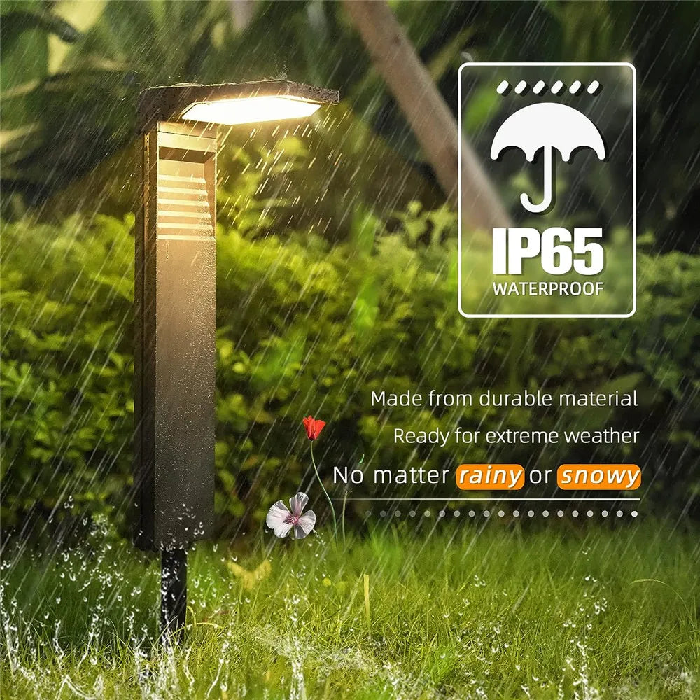 Premium Solar Lawn Lights Waterproof LED light for Yard Pathway Landscape Bollard Solar Power Lighting